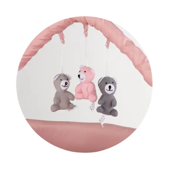 Slika Putni krevetić LUNA s podlogom za prematanje Pink Powder - Chipolino