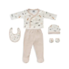 Slika Poklon set za novorođenče 5 dijelova – Savanna Beige Interbaby 