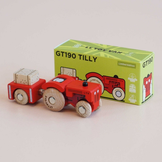 Slika Drveni traktor - Crveni traktor Tilly