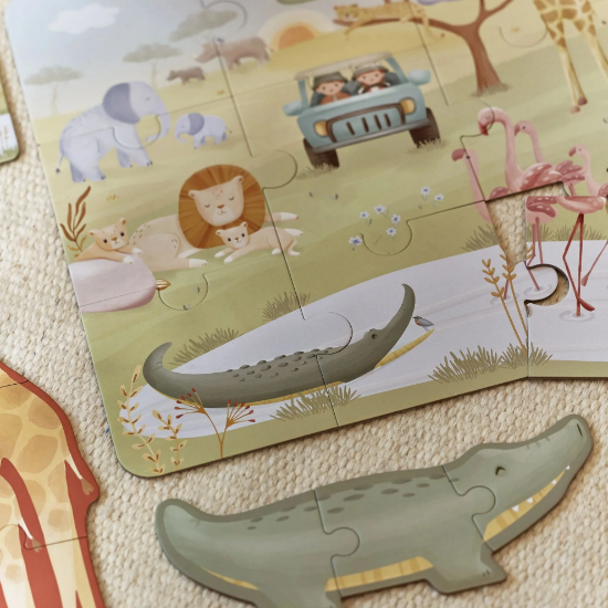 Slika Puzzle Safari Friends 6u1 - Little Dutch