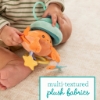 Slika Plišana zvečka i grickalica Pull & Shake Jittery Pal - Hermit Crab Infantino 