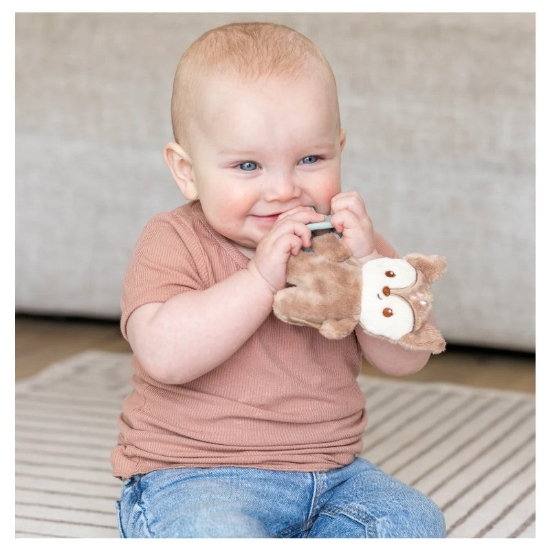 Slika Plišana igračka s dudom Infantino Cuddle & Teethe Soothing Set - Deer Infantino 