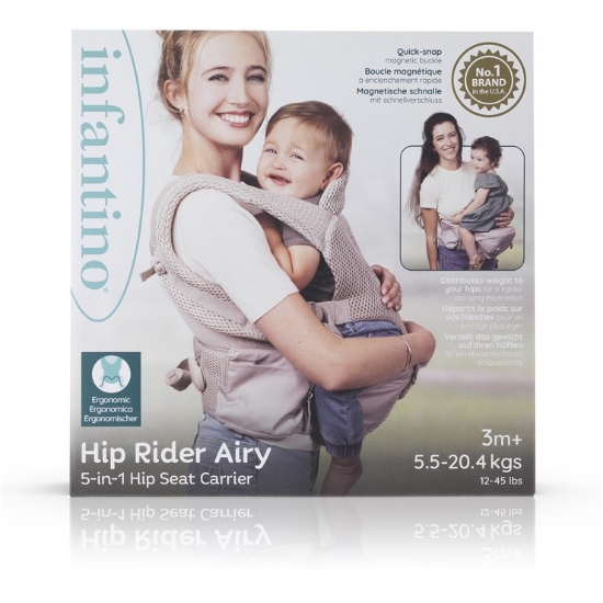 Slika Nosiljka Hip Rider Airy 5u1 - Light Beige Infantino 