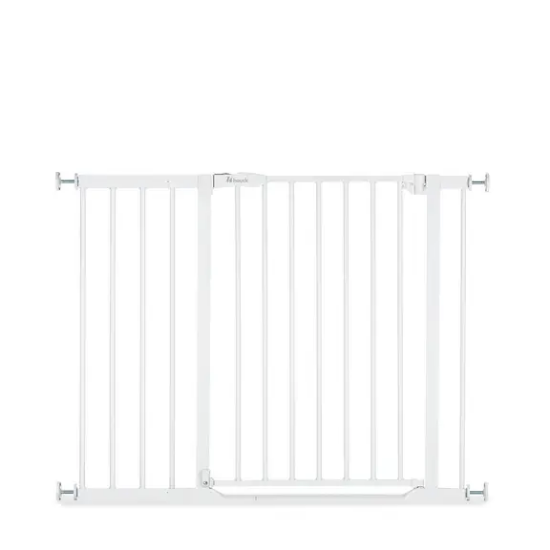 Slika Zaštitna ograda Clear Step 2 Set (75 - 80 cm) + 21cm uključenoga produžetka - Bijela - Hauck