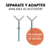 Slika Zaštitna ograda Clear Step 2 Set (75 - 80 cm) + 21cm uključenoga produžetka - Bijela - Hauck