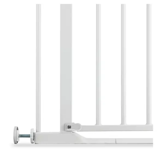 Slika Zaštitna ograda Clear Step 2 Set (75 - 80 cm) + 21cm uključenoga produžetka - Bijela - Hauck