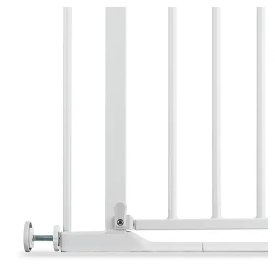 Slika Zaštitna ograda Clear Step 2 Set (75 - 80 cm) + 21cm uključenoga produžetka - Bijela - Hauck