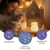 Slika Zopa silikonska LED noćna lampica s glazbom – veličina L Owl