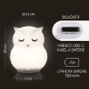 Slika Zopa silikonska LED noćna lampica s glazbom – veličina L Owl