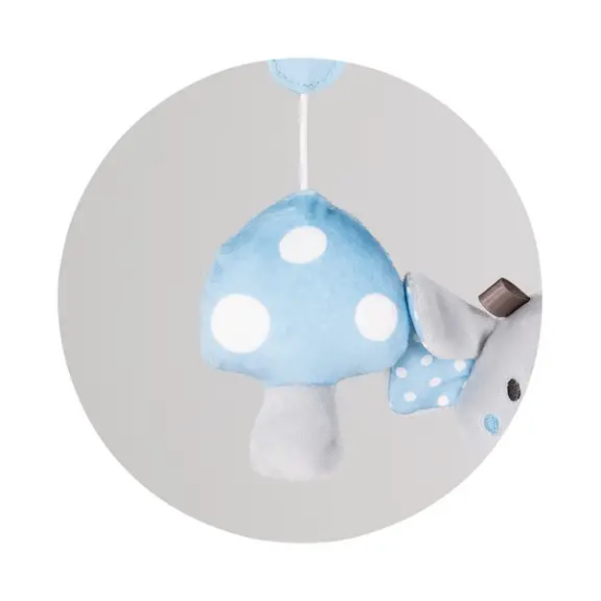 Slika Glazbeni vrtuljak za krevetić Happy Elephant Blue - Chipolino