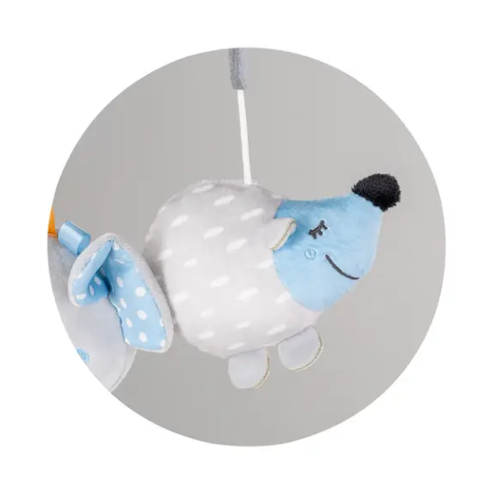 Slika Glazbeni vrtuljak za krevetić Happy Elephant Blue - Chipolino