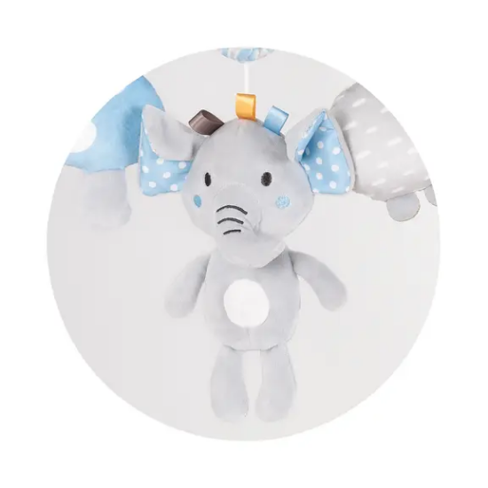 Slika Glazbeni vrtuljak za krevetić Happy Elephant Blue - Chipolino