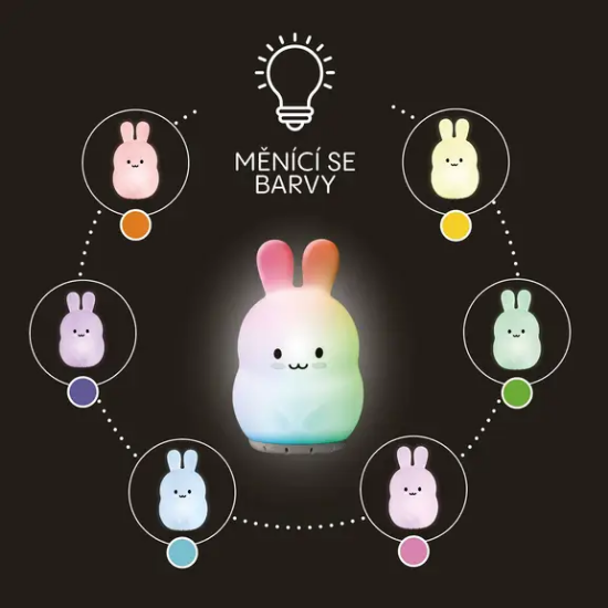 Slika Silikonska LED noćna lampica – veličina M Rabbit Zopa 