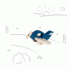 Slika Igračka Airplane - Lifestyle azure 55856 Goki 