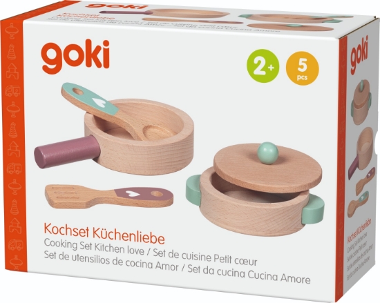 Slika Igračka drveni set za kuhanje Goki  