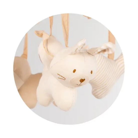 Slika Glazbeni vrtuljak za krevetić Rabbit & Friends Cotton - Chipolino