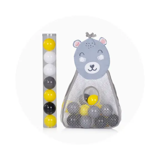 Slika Edukativni centar za igru s lopticama FUN ZONE Grey - Chipolino