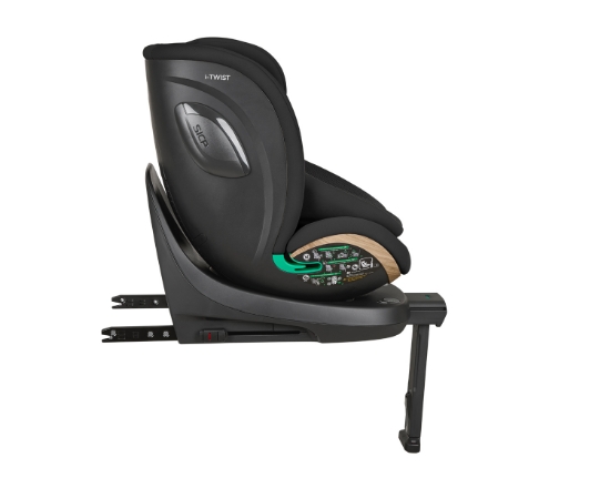Slika Autosjedalica i-Twist i-Size 2026, Grupa 0+, 1, 2, 3 (0-36 kg) (40-150 cm) - Black Kikka Boo 