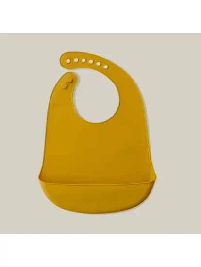 Slika Silikonski podbradak za bebe - Earth Ocher InterBaby 