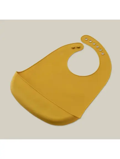 Slika Silikonski podbradak za bebe - Earth Ocher InterBaby 