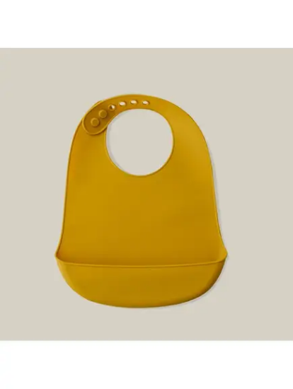 Slika Silikonski podbradak za bebe - Earth Ocher InterBaby 