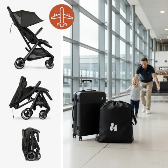 Slika Dječja kolica Fly N Care Black - Hauck