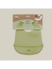 Slika Silikonski podbradak za bebe - Olive Green InterBaby 