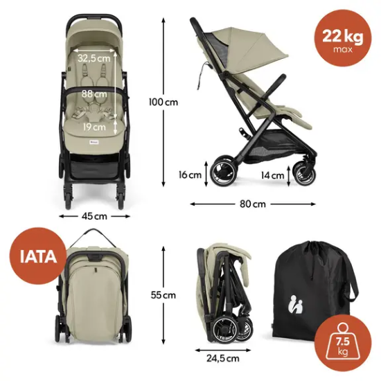 Slika Dječja kolica Fly N Care Sage Green - Hauck
