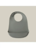 Slika Silikonski podbradak za bebe - Petrol Grey InterBaby 