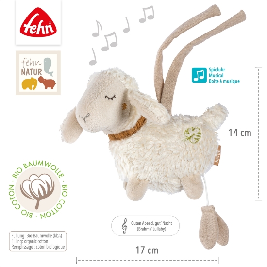 Slika Glazbena igračka ovčica, Natur Sheep 046014 FEHN 