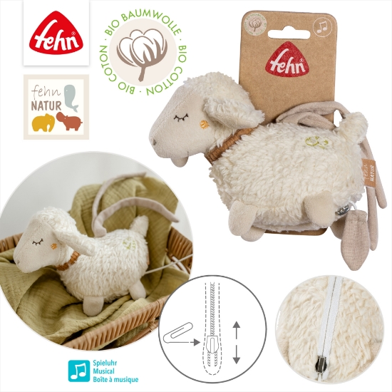 Slika Glazbena igračka ovčica, Natur Sheep 046014 FEHN 