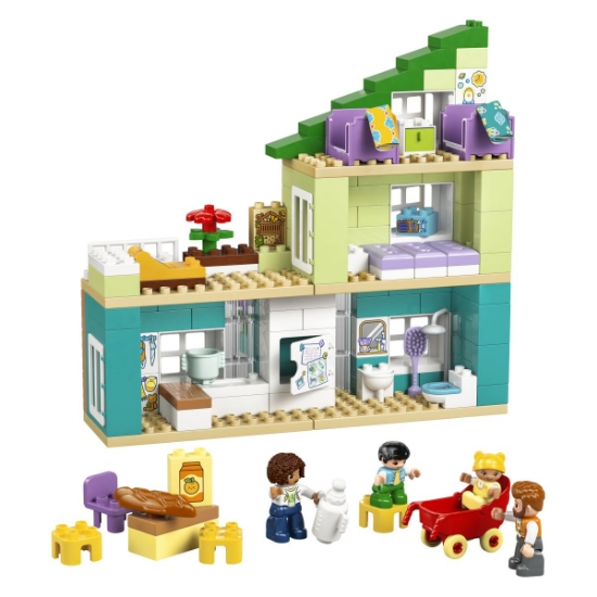 Slika LEGO® DUPLO® 10470 Moderna obiteljska kuća 3-u-1 s figurama