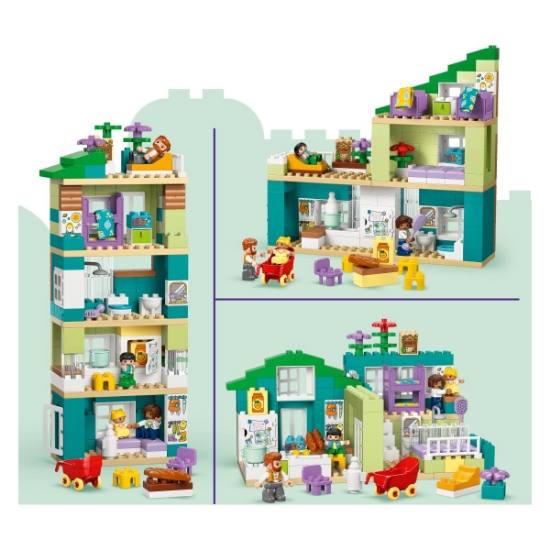 Slika LEGO® DUPLO® 10470 Moderna obiteljska kuća 3-u-1 s figurama
