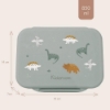 Slika Inox kutija za užinu s 2 pretinca - Small Talk Green Kidzroom 