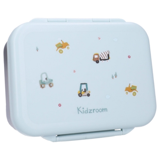 Slika Inox kutija za užinu s 2 pretinca - Little Story Blue Kidzroom 