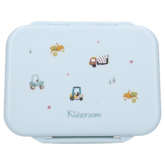 Slika Inox kutija za užinu s 2 pretinca - Little Story Blue Kidzroom 