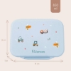 Slika Inox kutija za užinu s 2 pretinca - Little Story Blue Kidzroom 