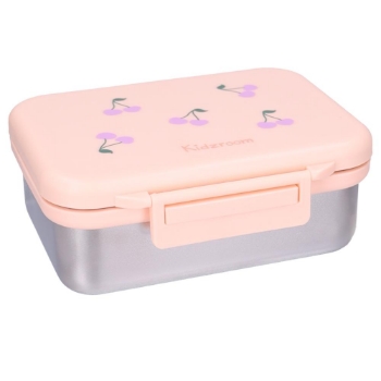 Slika Inox kutija za užinu s 2 pretinca - Nostalgia Pink Kidzroom 