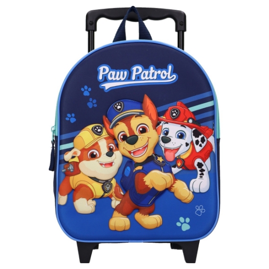 Slika Dječji ruksak s kotačima 3D Paw Patrol Original Pups - Blue Kidzroom 
