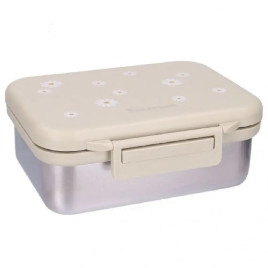 Slika Inox kutija za užinu s 2 pretinca - Nostalgia Beige Kidzroom 
