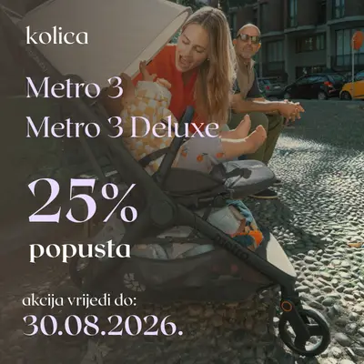 Ergobaby Metro 3 i Metro 3 Deluxe kolica – 25% popusta za krajnje kupce