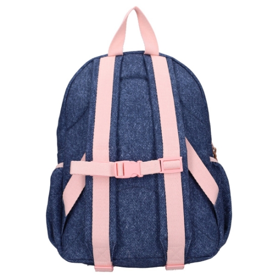 Slika Dječji ruksak Blossom and Bows - Bow Blue Jeans Kidzroom 