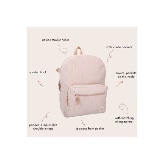Slika Ruksak za pelene Desire - Beige Kidzroom