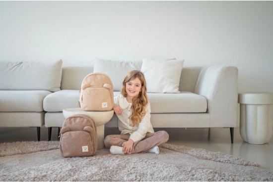 Slika Dječji ruksak Beary Excited - Beige Kidzroom 