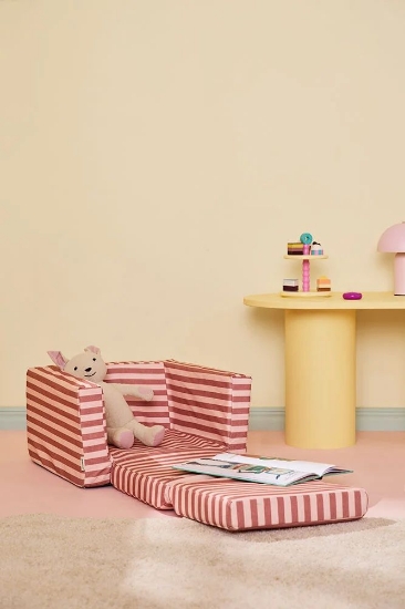Slika Sklopiva dječja fotelja, Clay Pink - Kid's Concept