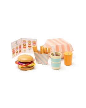 Slika Drveni set za hamburger za djecu - Kid's Concept 
