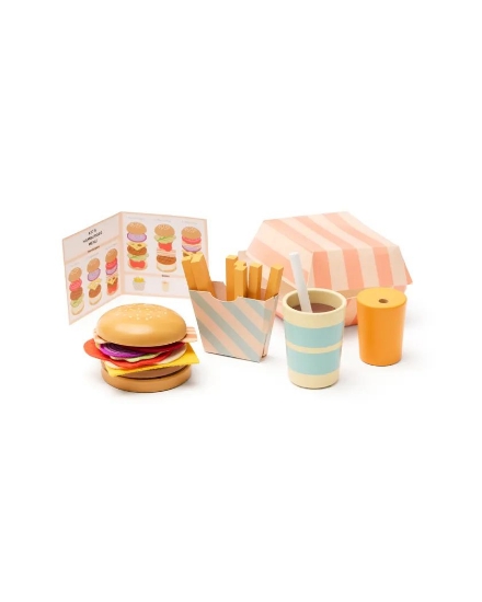 Slika Drveni set za hamburger za djecu - Kid's Concept 