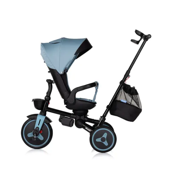 Slika Sklopivi tricikl TWISFOLD 360° Petrol Blue - Chipolino