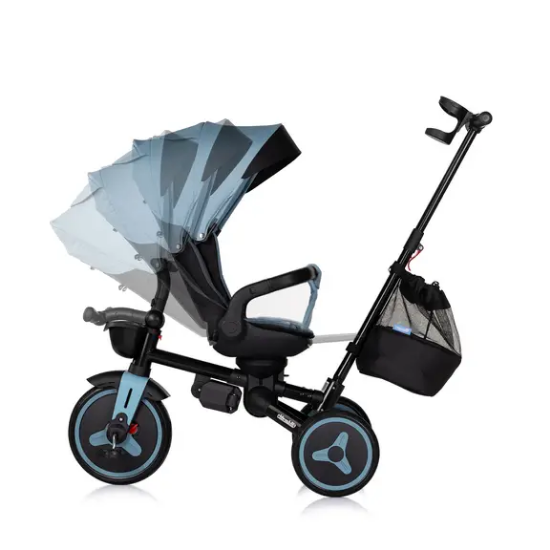 Slika Sklopivi tricikl TWISFOLD 360° Petrol Blue - Chipolino