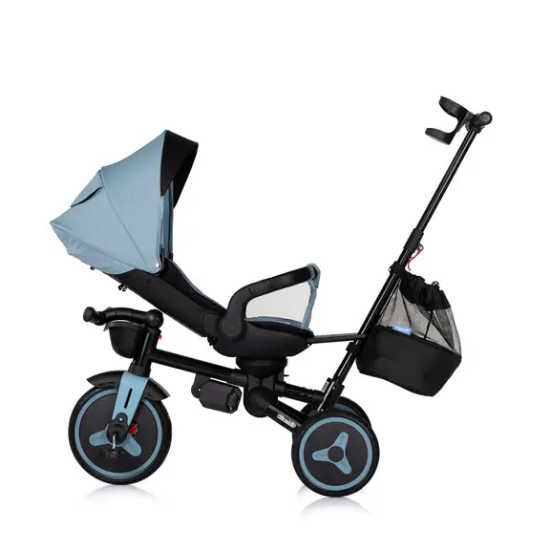 Slika Sklopivi tricikl TWISFOLD 360° Petrol Blue - Chipolino